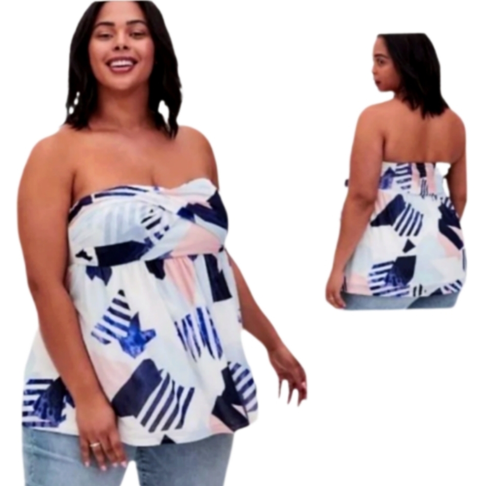 Torrid 5x Abstract Geometric Print Skirt